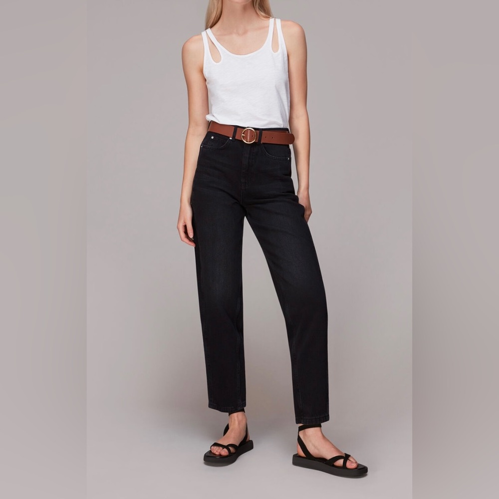 WHISTLES UK - Barrel Jean - Black wash - Size 28
